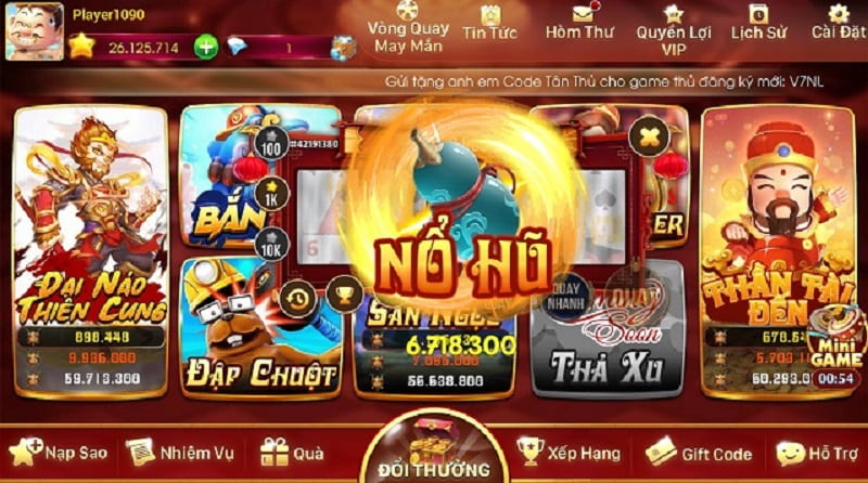 Một số trò chơi Slot game tại AE888